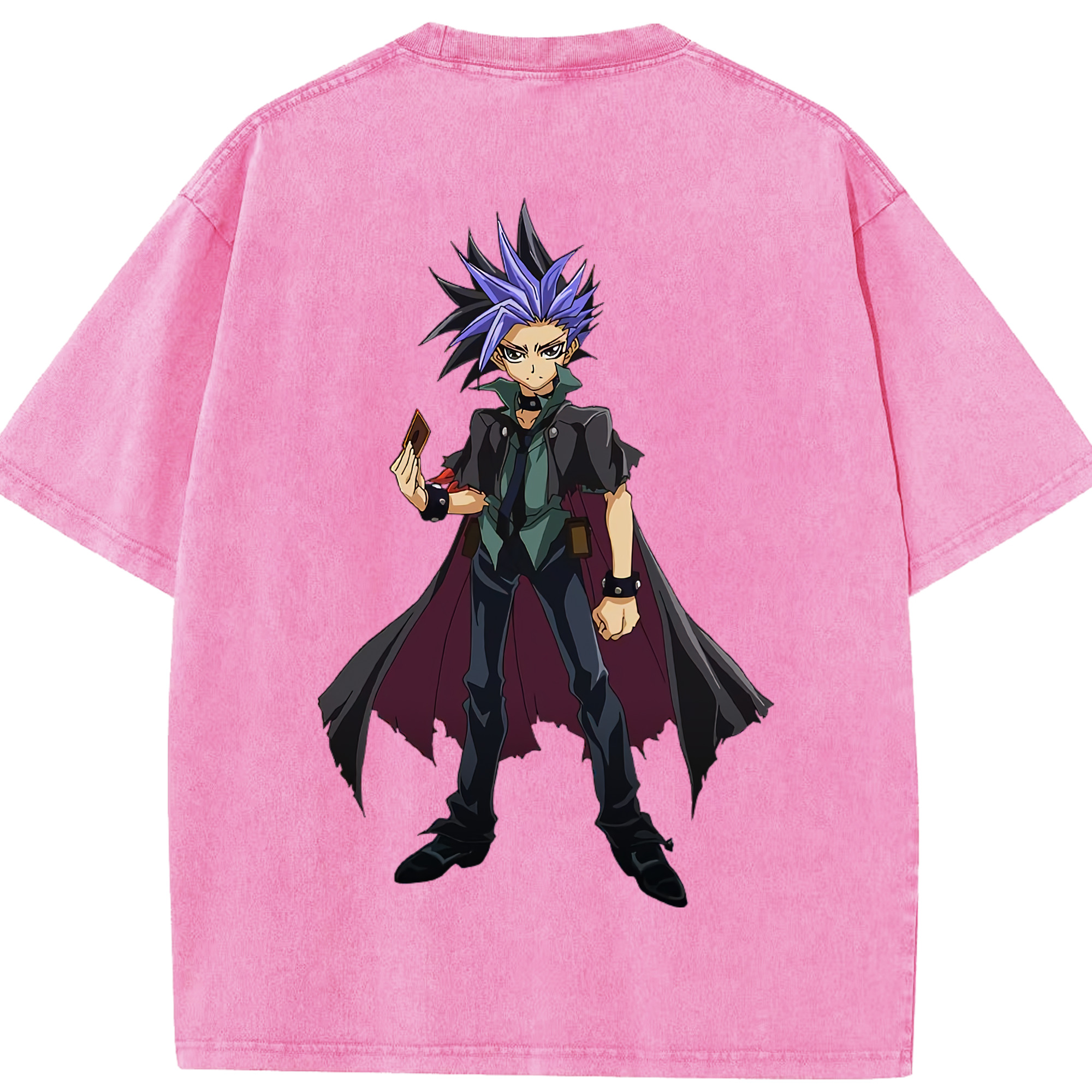 （画像用） 遊☆戯☆王 Yu-Gi-Oh! 綿100% ヴィンテージ風 半袖Tシャツ（背面プリント）